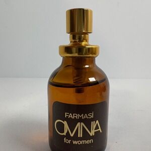 Farmasi Omnia for Women Perfume, Vintage Amber Bottle Collectible Fragrance 50ml